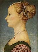 Pollaiuolo, Piero Portrat eines Madchens oil painting
